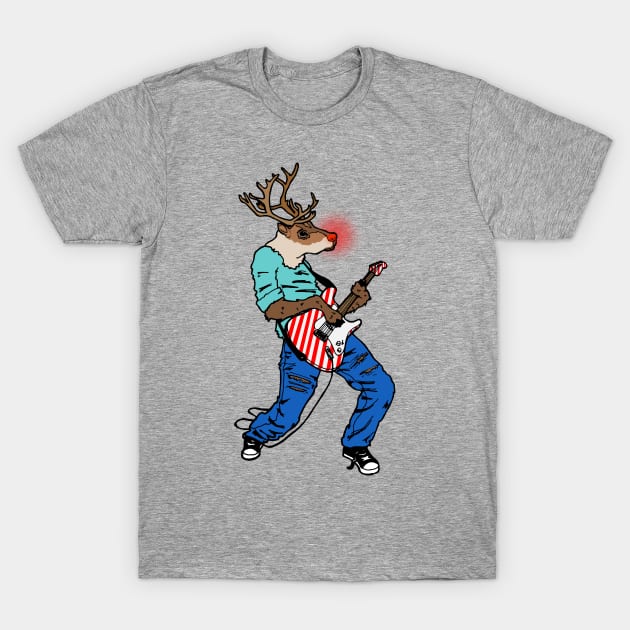 Reindeer Rock T-Shirt by deancoledesign